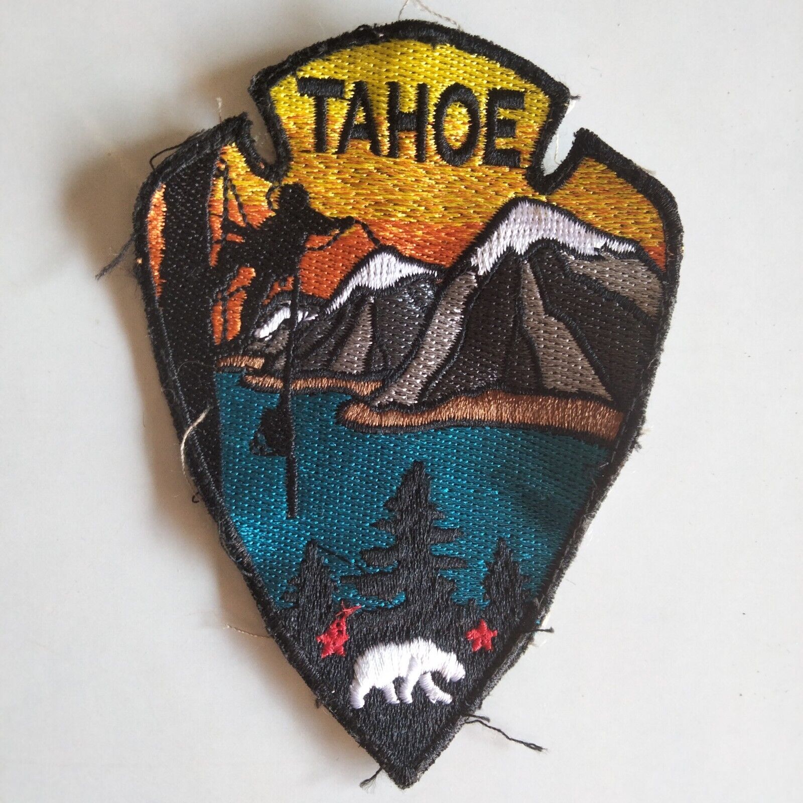 Vintage Tahoe Lake California Arrowhead Adventure Travel patch 