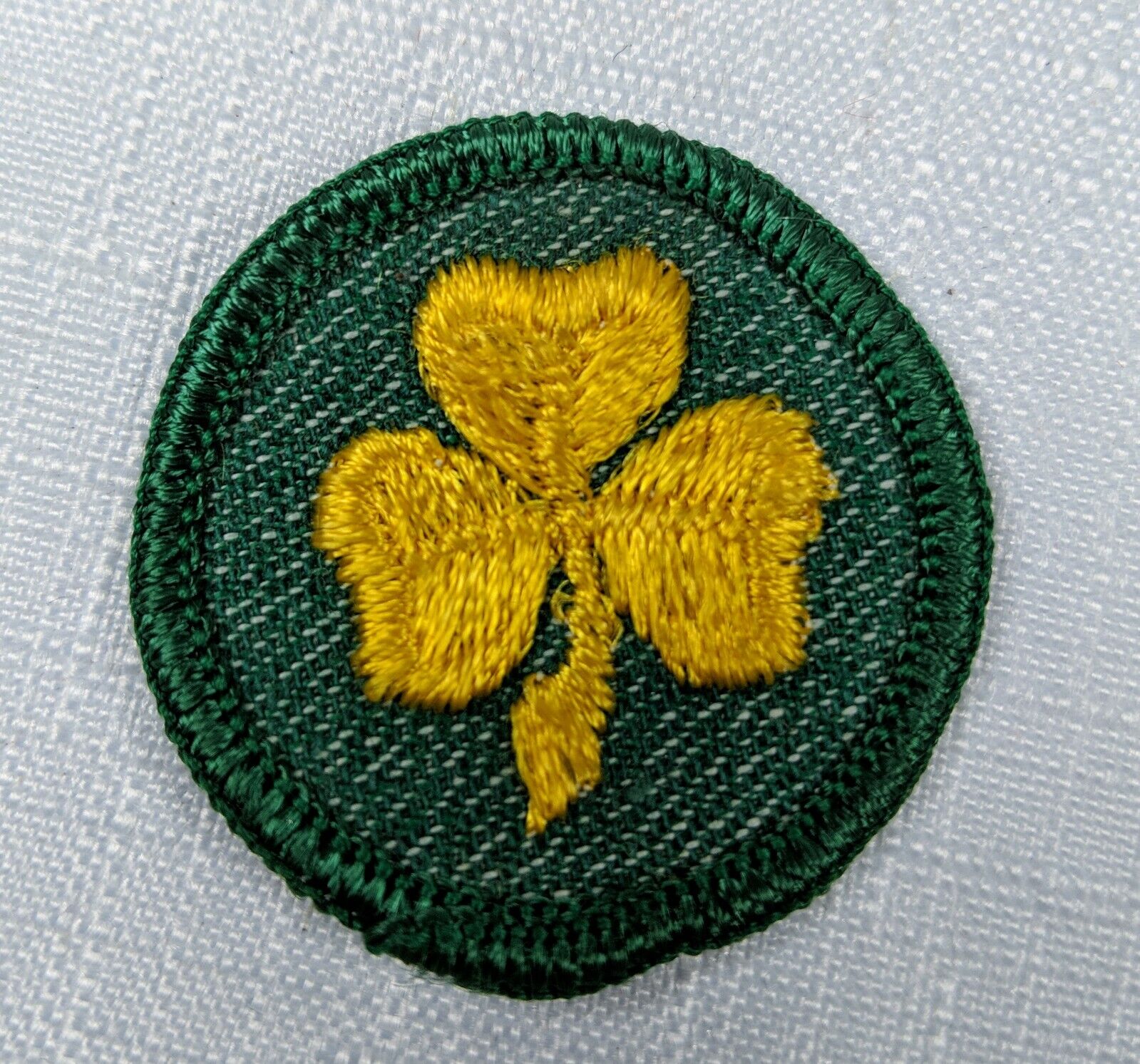 Girl Scout Merit Badge Yellow Clover circa early 1960's