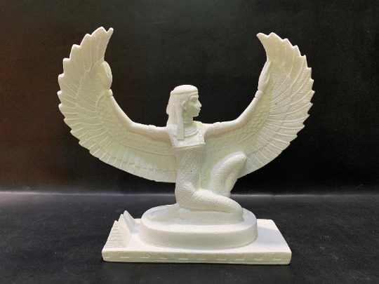 Ancient Egyptian ISIS goddess of healing & magic spreading wings