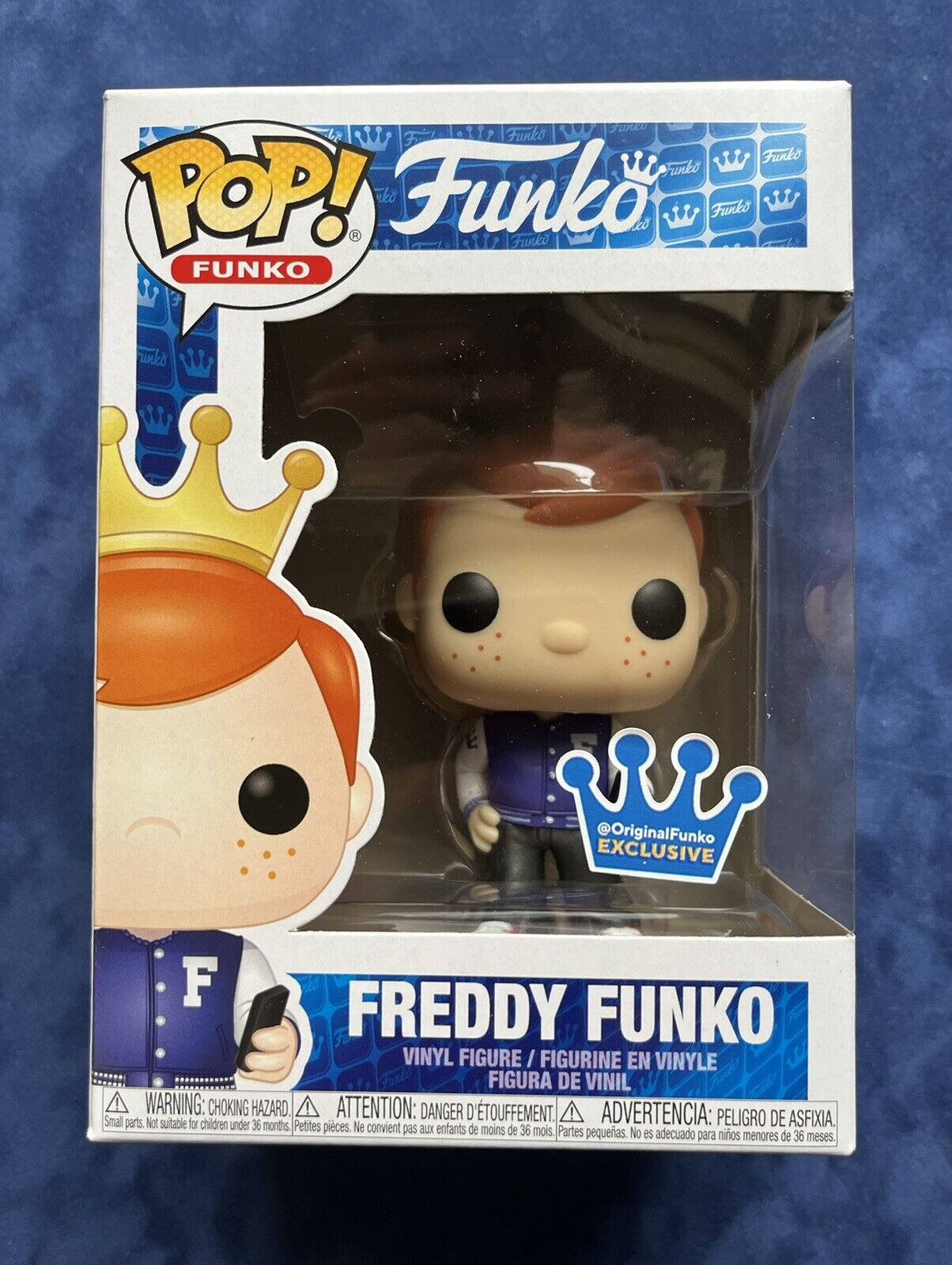 Funko Pop Social Media Freddy 2.0 Purple Jacket Phone exclusive with protector