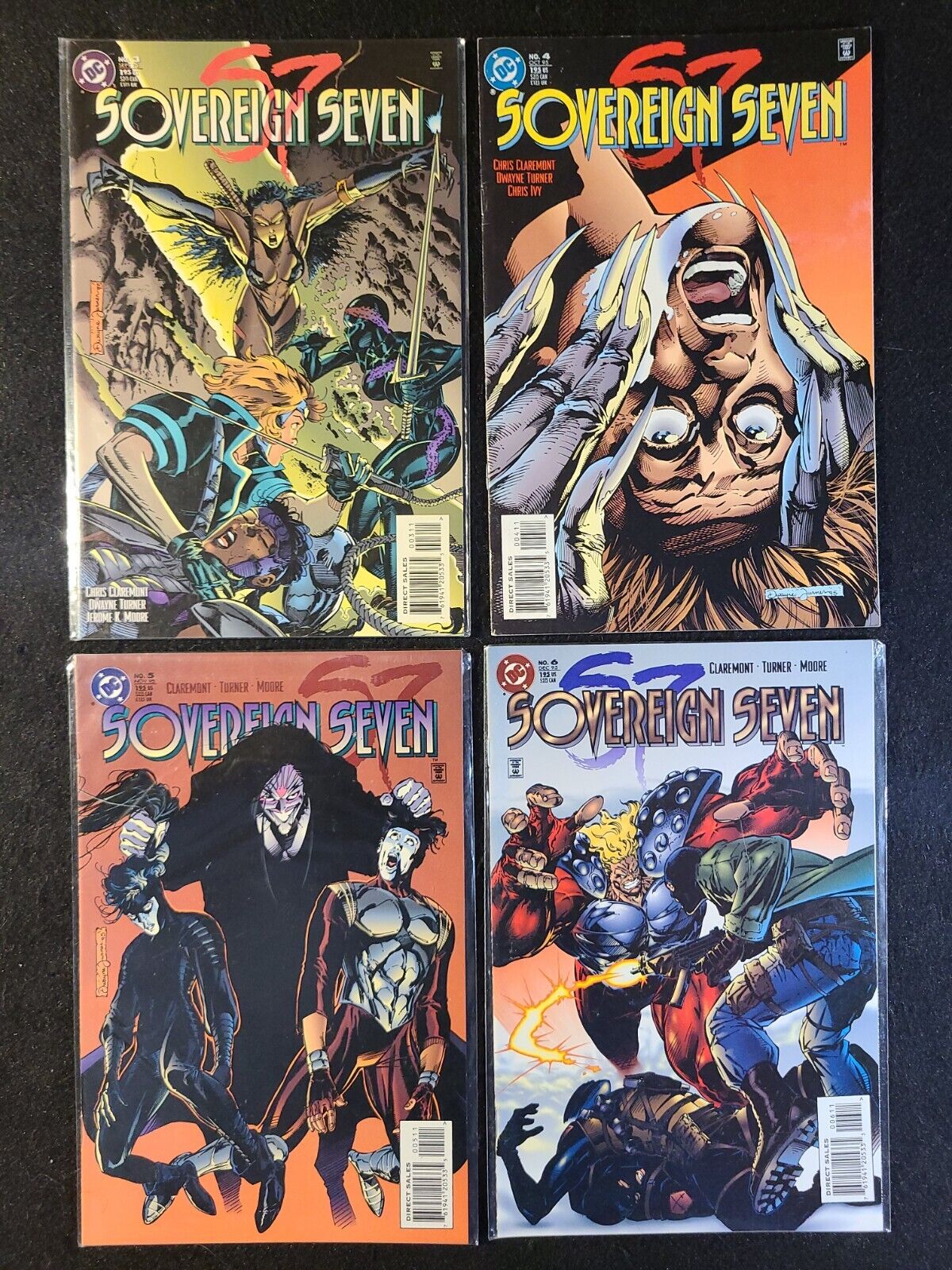Sovereign Seven #3-6 (1995, DC) Lot of 4