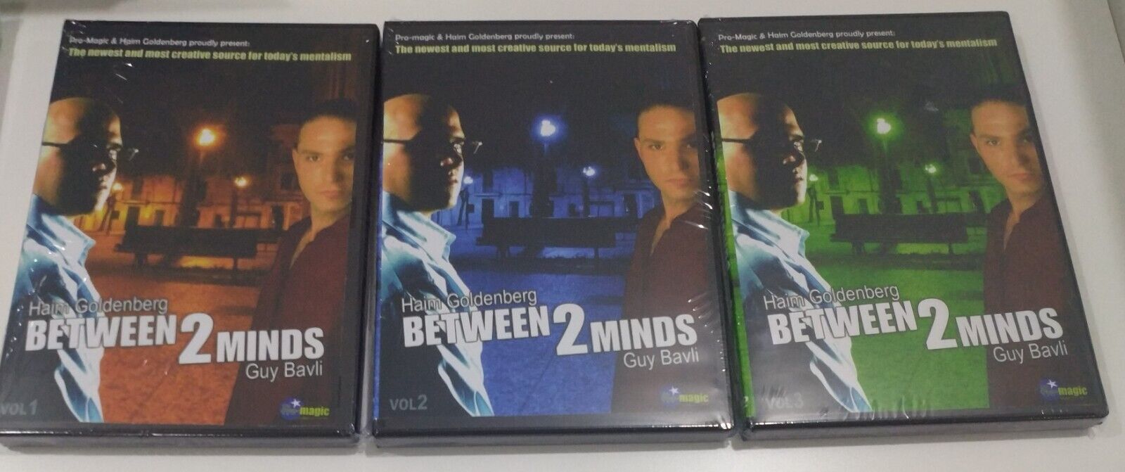 3 DVD - Between 2 Minds Mental Mind Magic Guy Bavli Complete 3 Volume Set