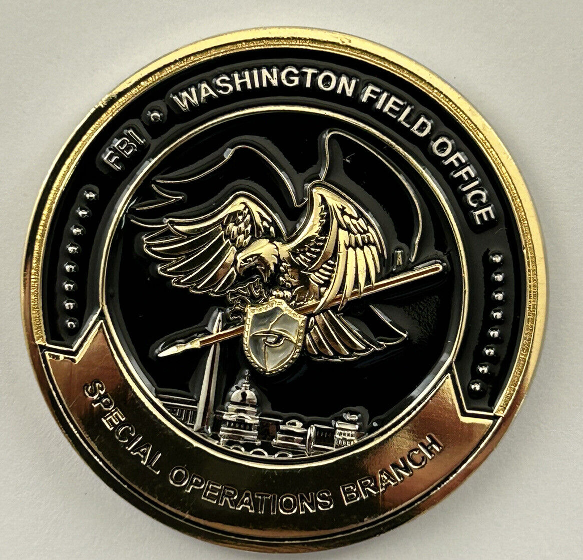 FBI WFO Washington Field Office Division Special Operations SWAT Challenge Coin