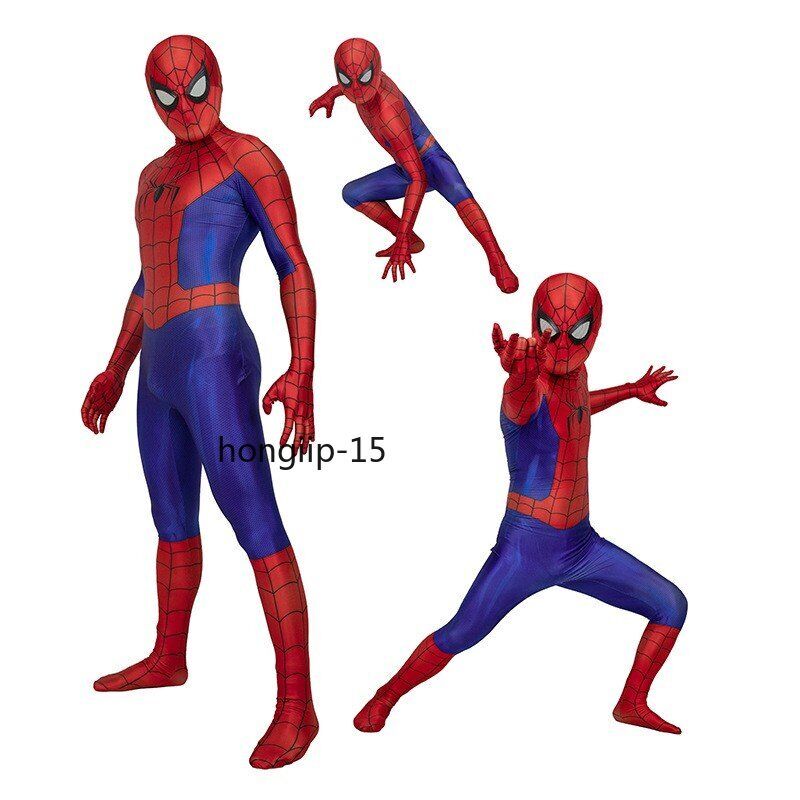 3D Digital Printed PS4 Spider Man Jumpsuit Spiderman Cosplay Halloween Costume