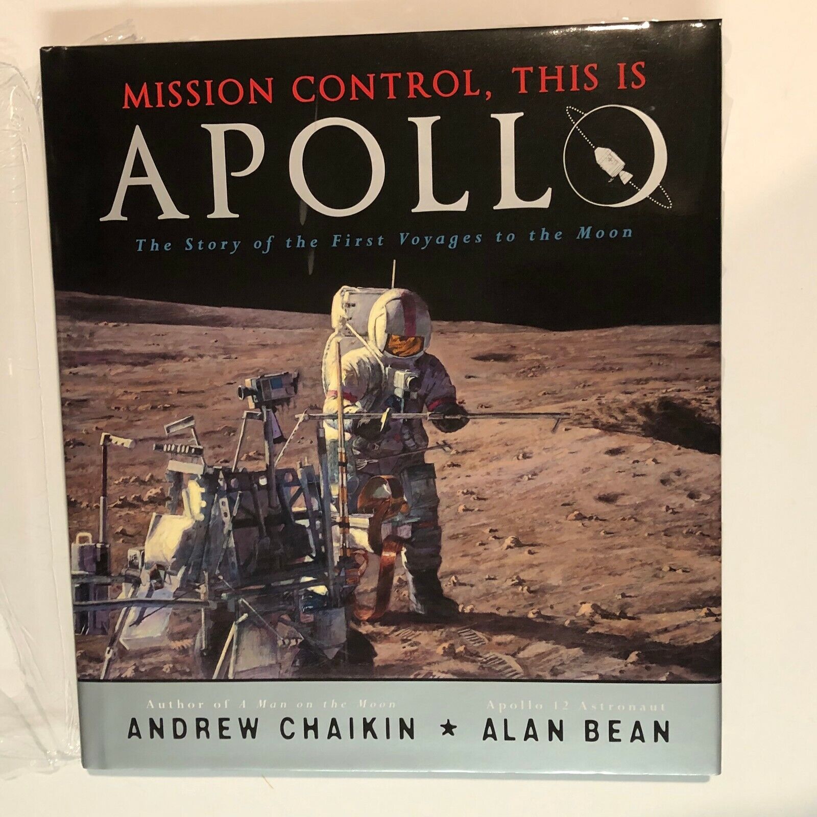 Alan Bean HAND SIGNED Mission Control, This Is Apollo Moon NASA Book 1/1 HC DJ 