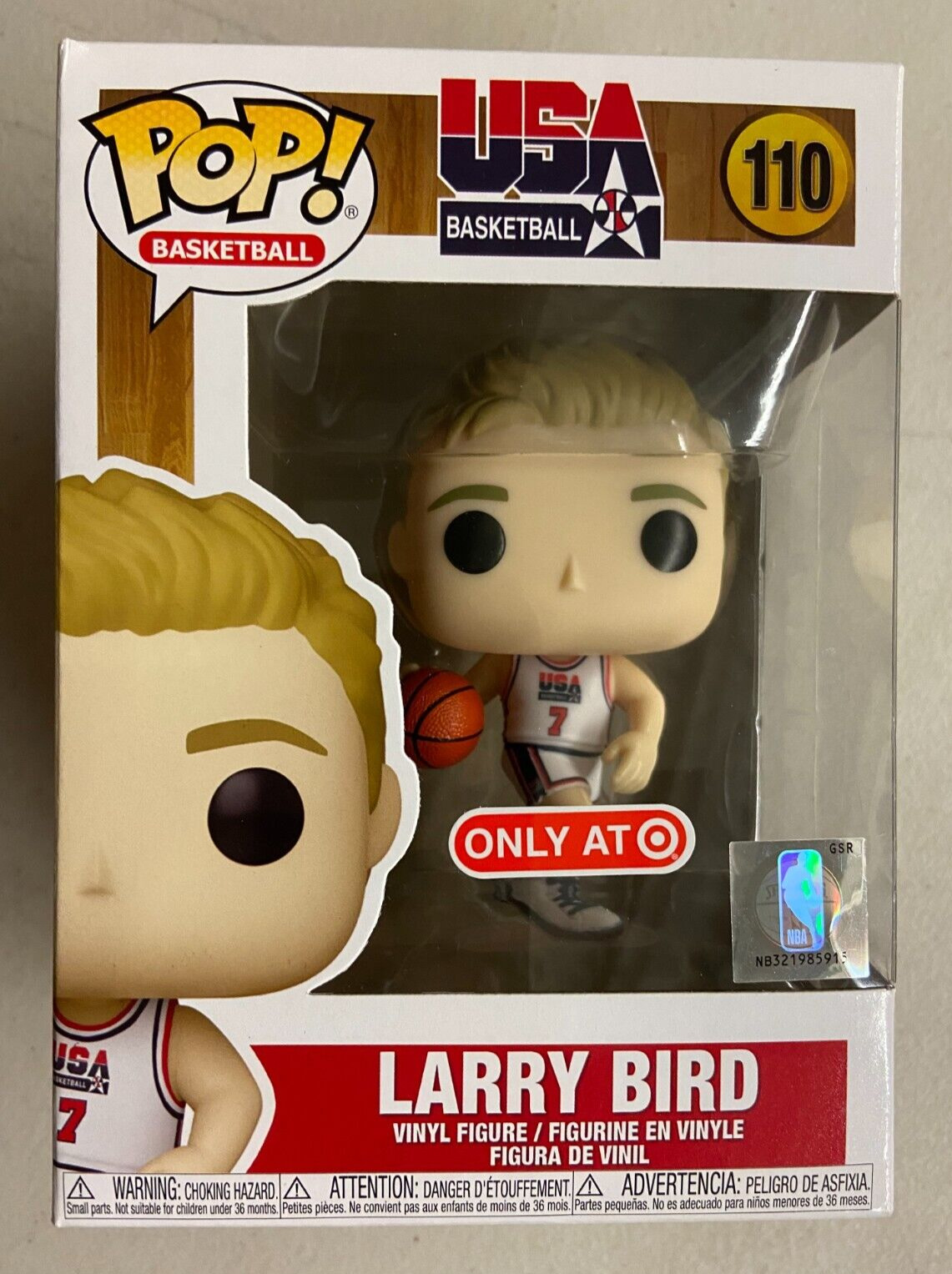Funko POP NBA Basketball Dream Team USA Larry Bird #110 Target Exclusive