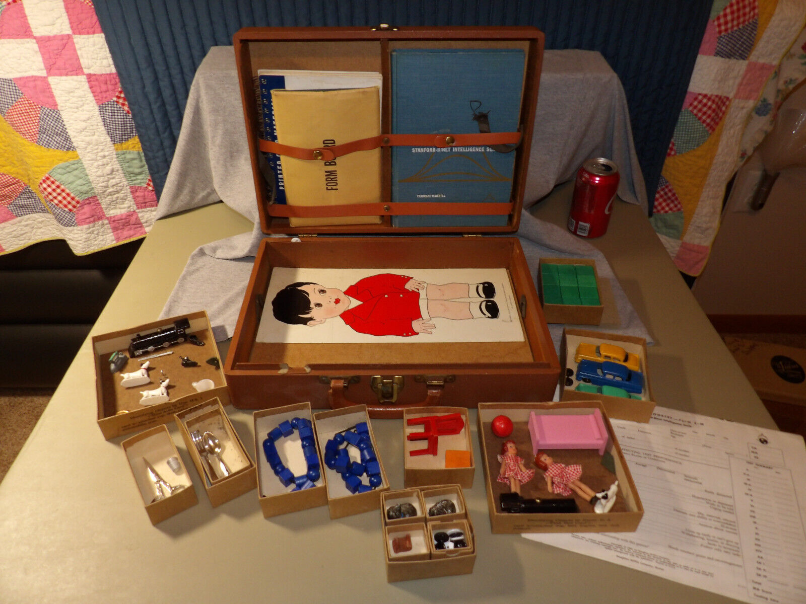 Vintage Stanford Binet Children's Psychological Testing Kit