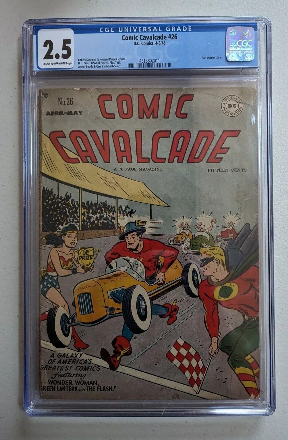Comic Cavalcade 26 DC 1948 Flash, Green Lantern, Wonder Woman, Scarce 