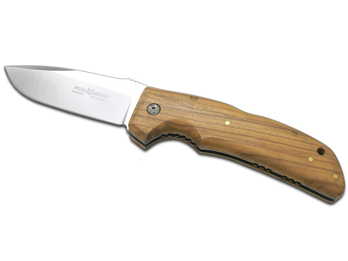 Fox Knives Forest Lockback 1500 OL N690Co Stainless Olive Wood