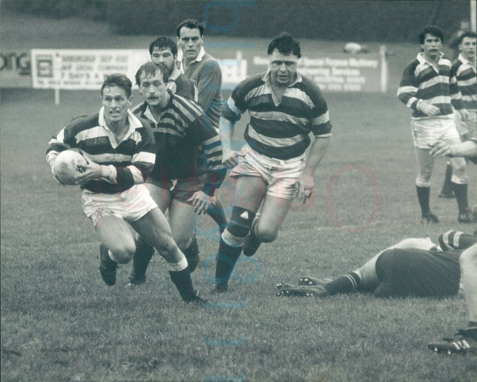 1990s Rugby Scarborough RUFC V Leodinians 20/10/90 Press photo 10x8\