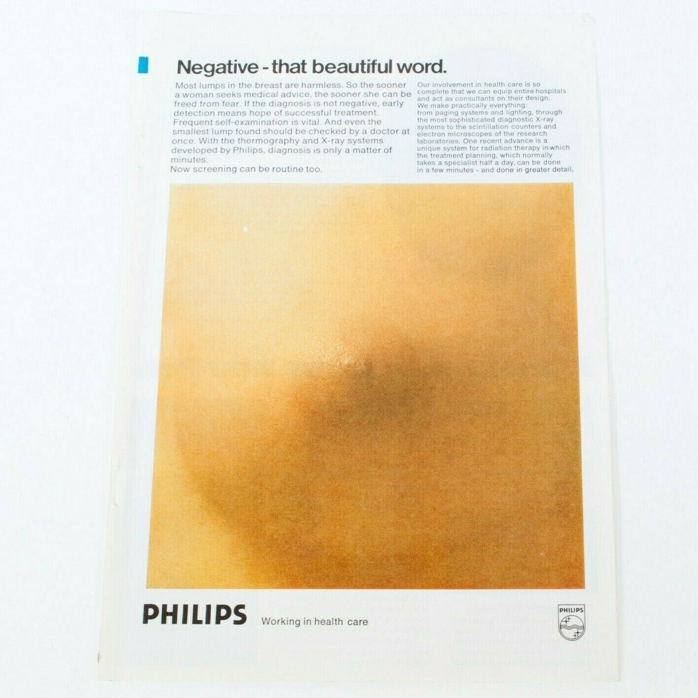 Philips Health Care X-Ray Systems Print Ad Advert Original Vintage 1975 G143