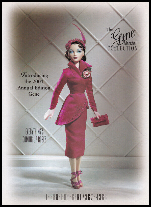 2001 print ad - Annual Edition Gene Doll -Everything\'s Coming Up Roses - AD ONLY