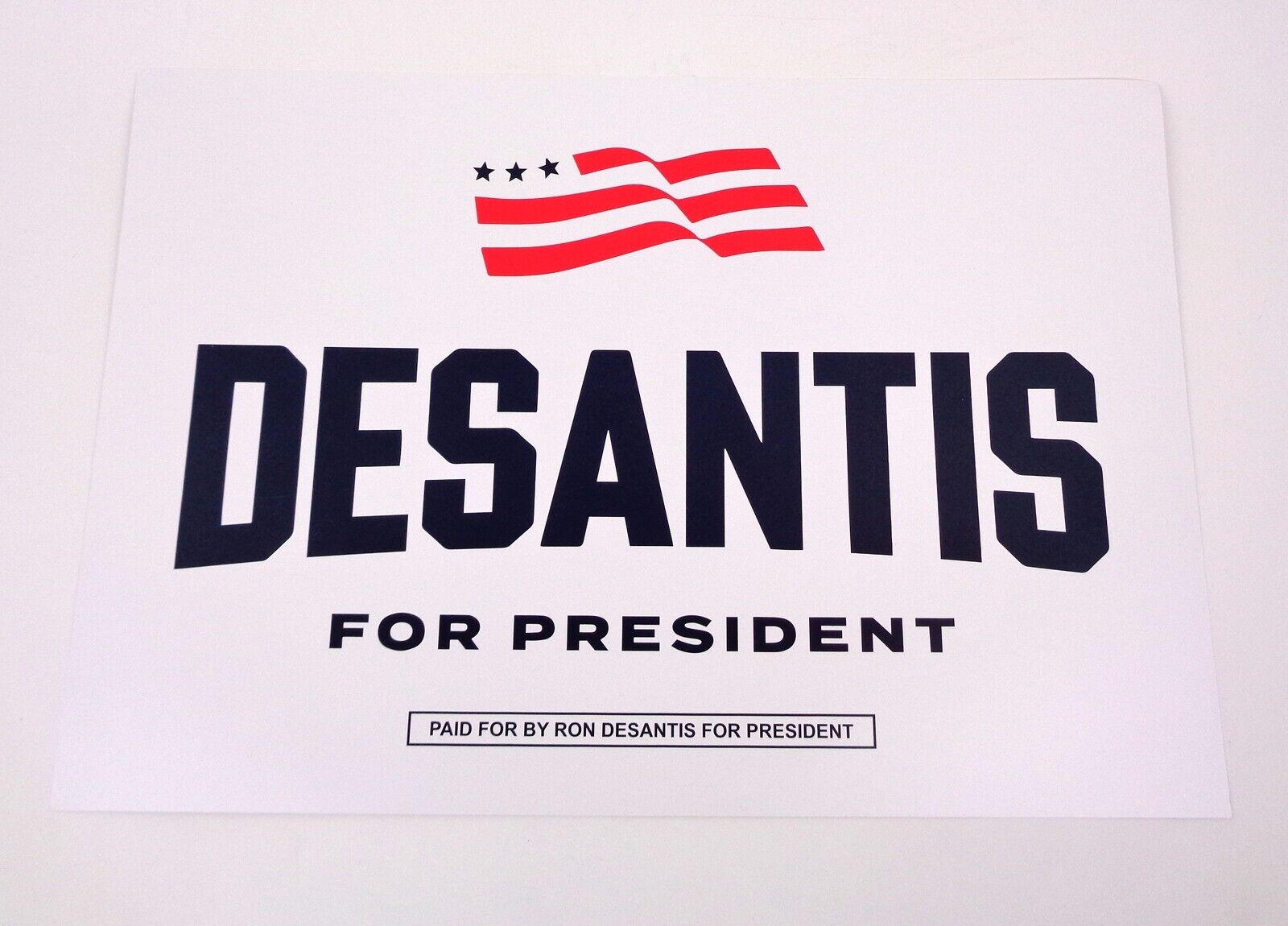 Ron Desantis For President 2024 Official Campaign Rally Sign Poster