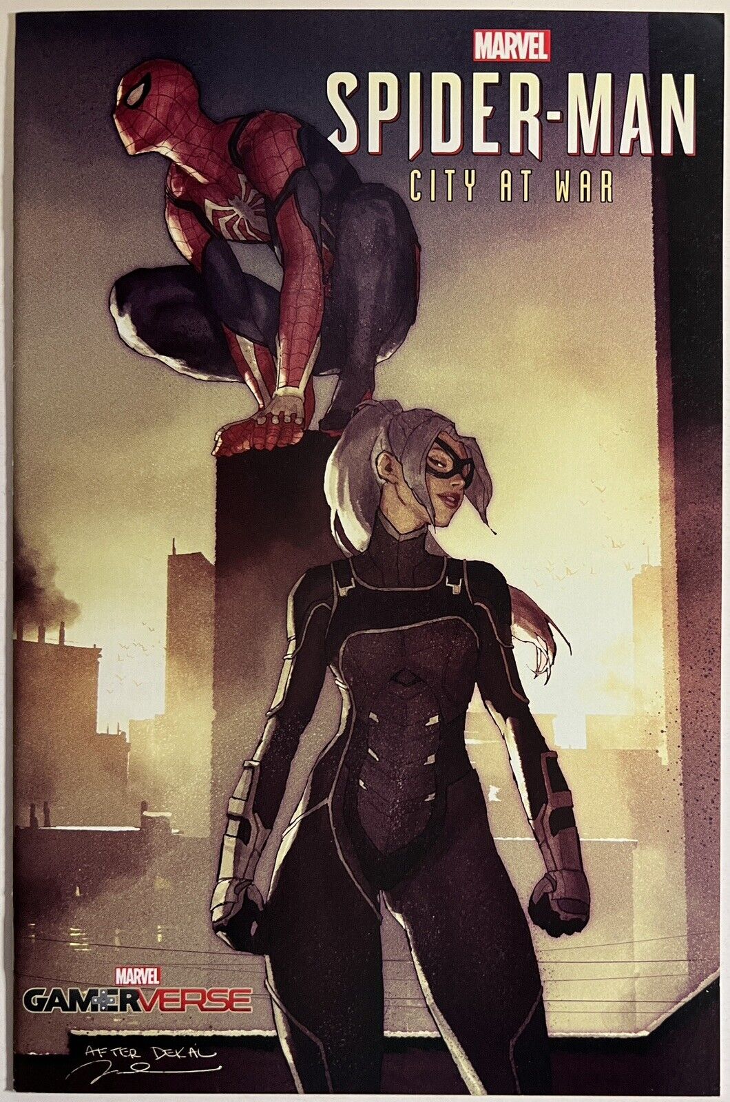 Spider-Man City at War #1 Black Cat Gerald Parel Variant NM 2019 Gamerverse