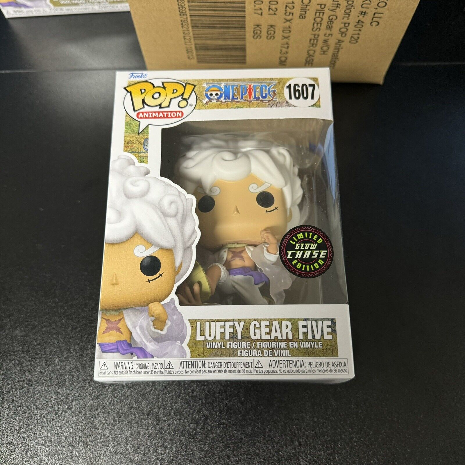 Funko Pop #1607 One Piece Luffy Gear Five GLOW CHASE Great Condition FAST SHIP