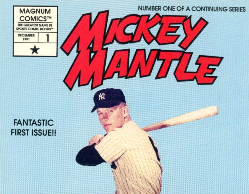 1991 NOS Factory Sealed Mickey Mantle No 1 Magnum Comics Card
