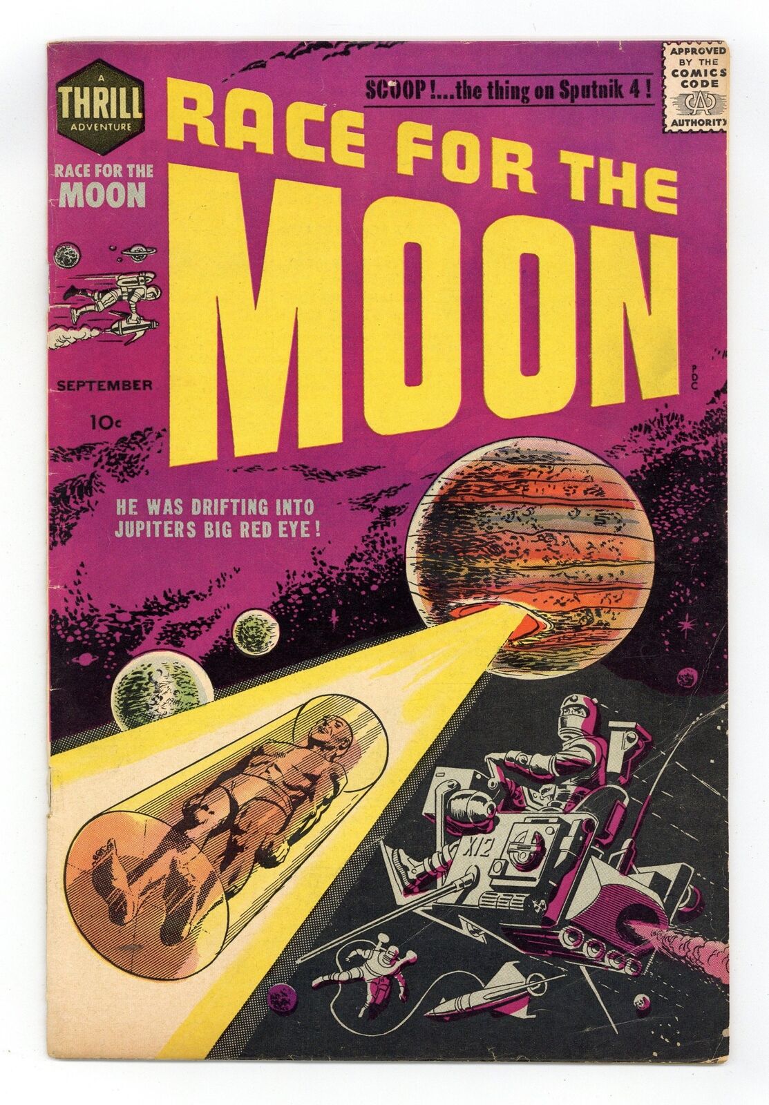 Race for the Moon #2 VG+ 4.5 1958 Harvey
