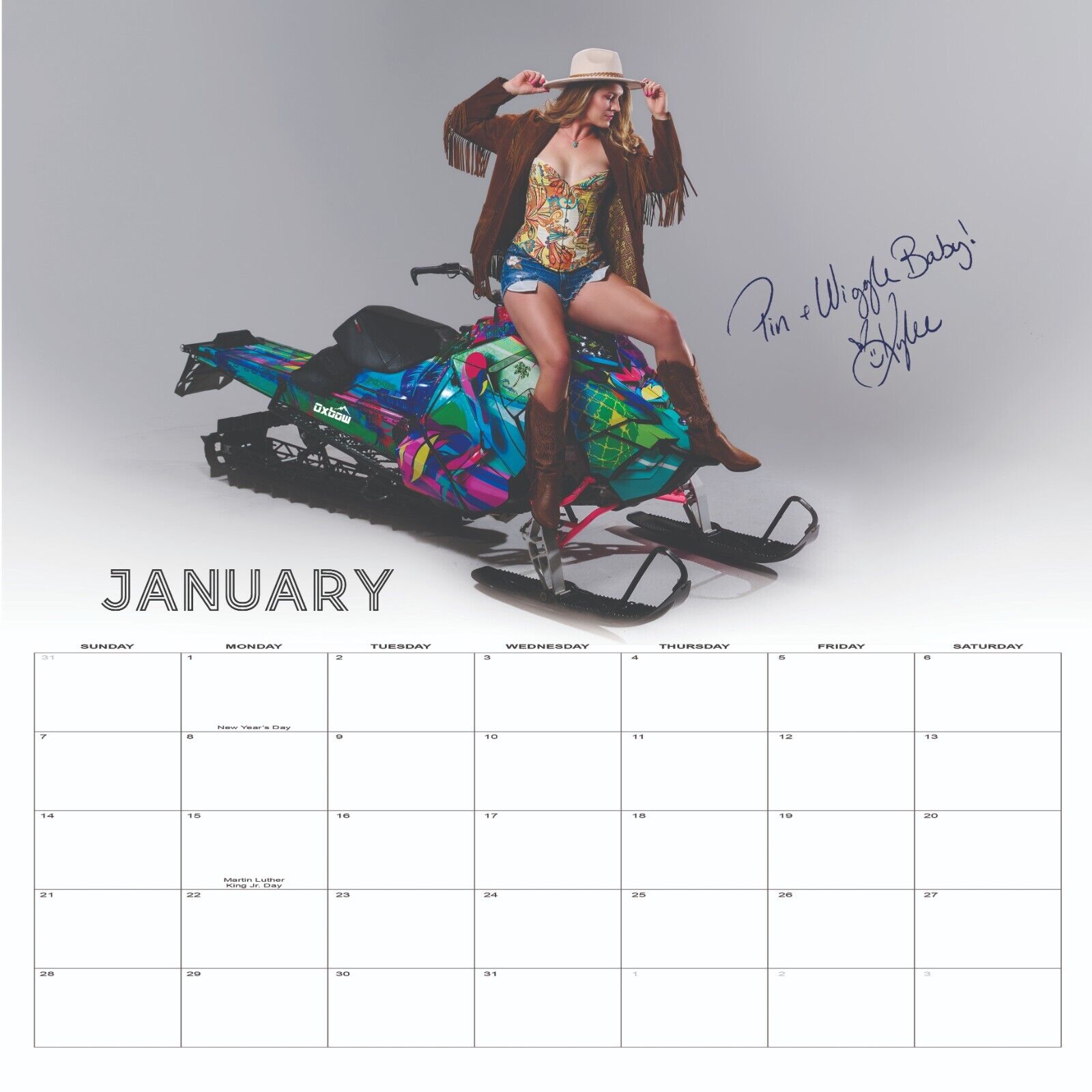 2024 Snowmobile and Snowbike Women Calendar