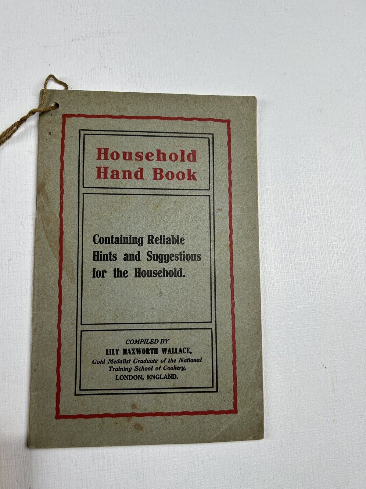 Household Handbook Rumford Chemical Works Lilly Wallace