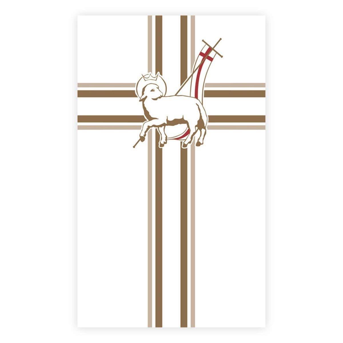 Polyester Church Banner for Good Friday / Lent / Easter - Lamb of God, 3 X 5 Ft