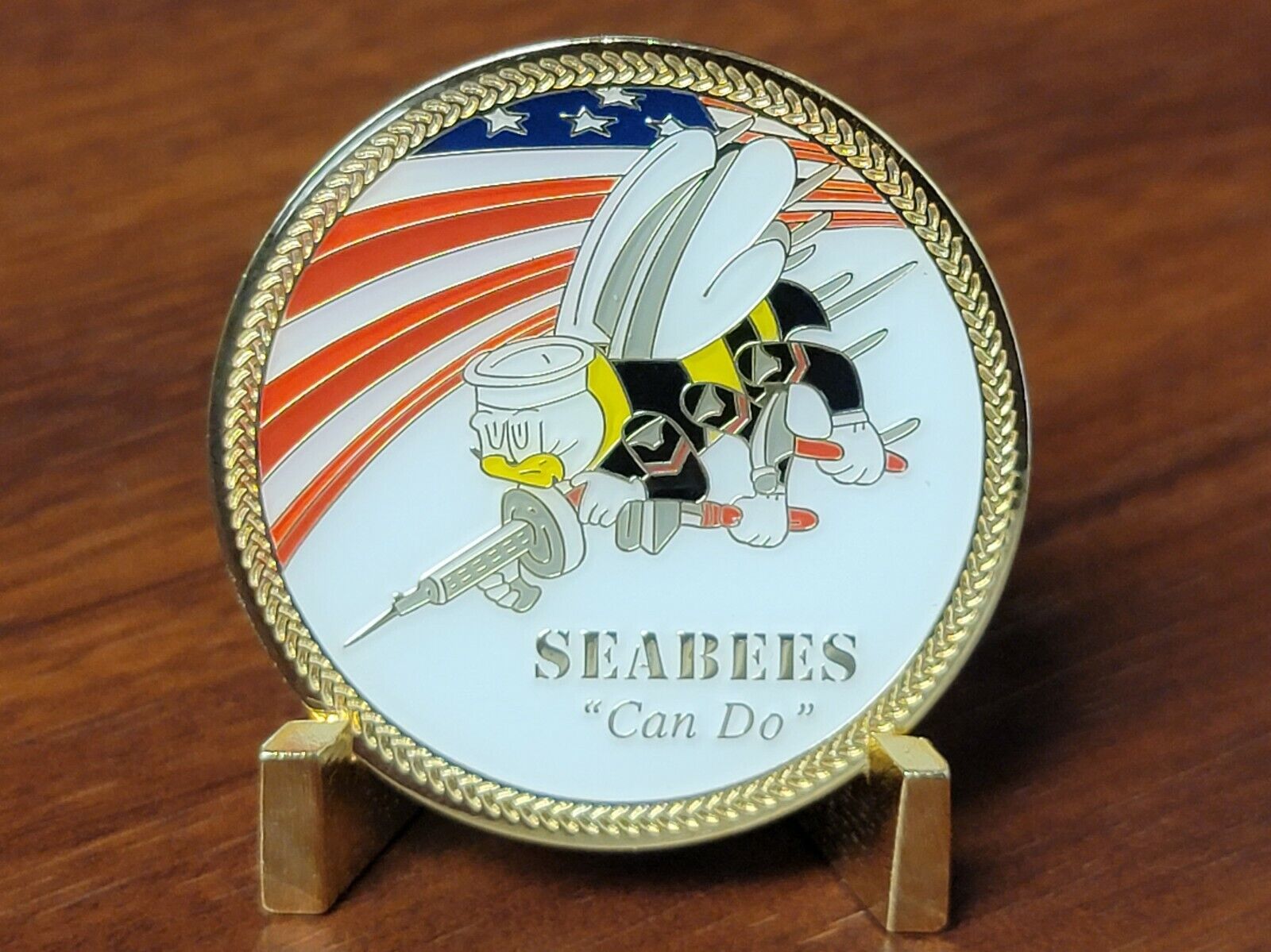 US Naval Construction Forces Seabees Challenge Coin