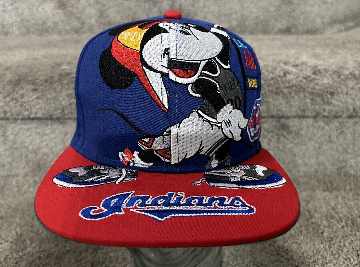 Mickey Mouse Baseball Snapback Hat Big Logo VTG 90s.     ($90 EACH)