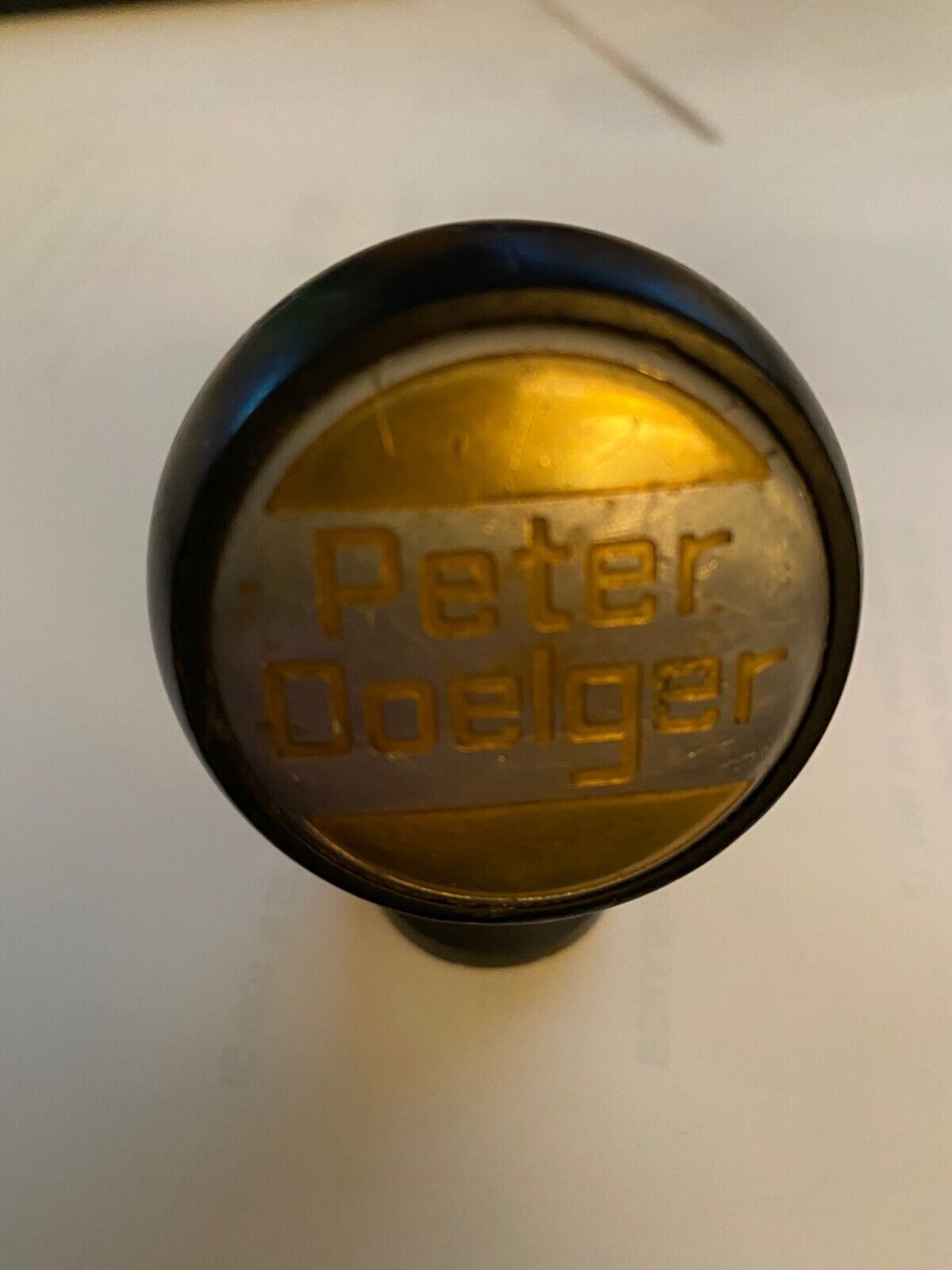 Antique Peter Doelger Drought Beer Tap Handle Pull Knob