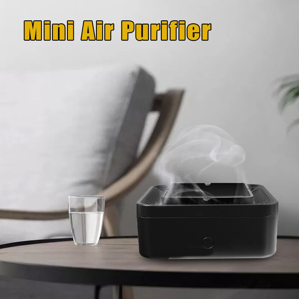 Mini Aromatherapy Machine Smokeless Ashtray Air Purifier Portable Grabber Home
