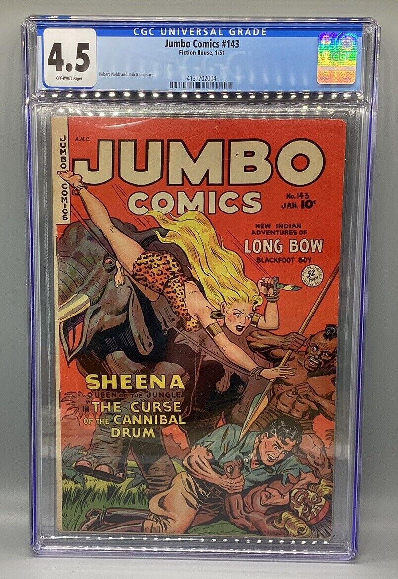 Jumbo Comics #143 (1951) - Fiction House - CGC Graded 4.5