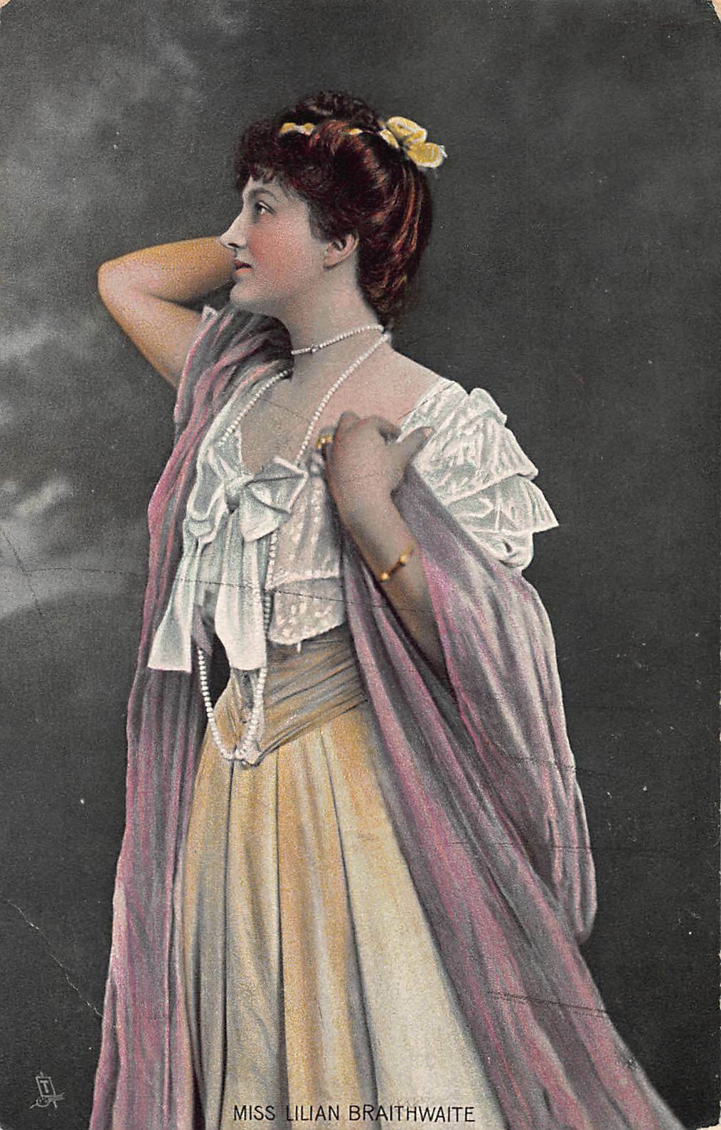 Lilian Braithwaite, English Stage Actress, Early Great Britain Postcard