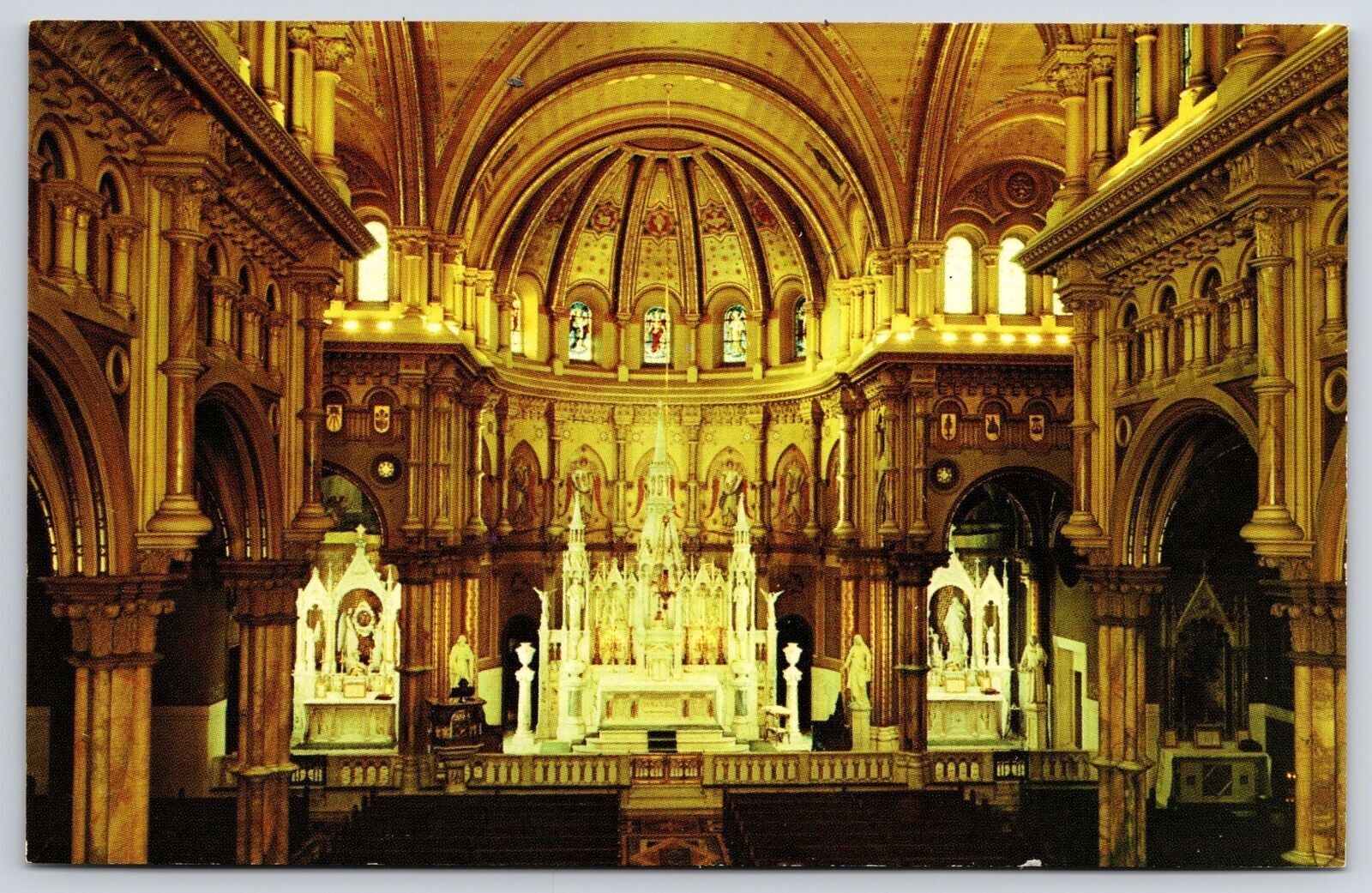 St. Nicholas Roman Catholic Church Atlantic City New Jersey NJ Interior Postcard