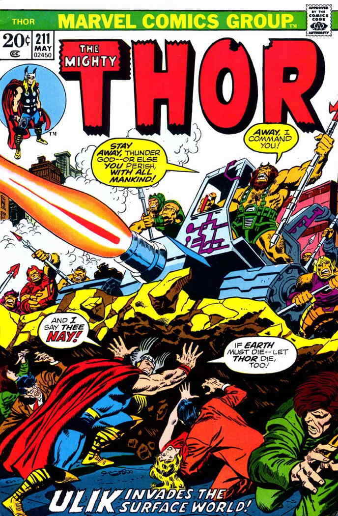 Thor #211 POOR; Marvel | low grade - Ulik May 1973 John Buscema - we combine shi