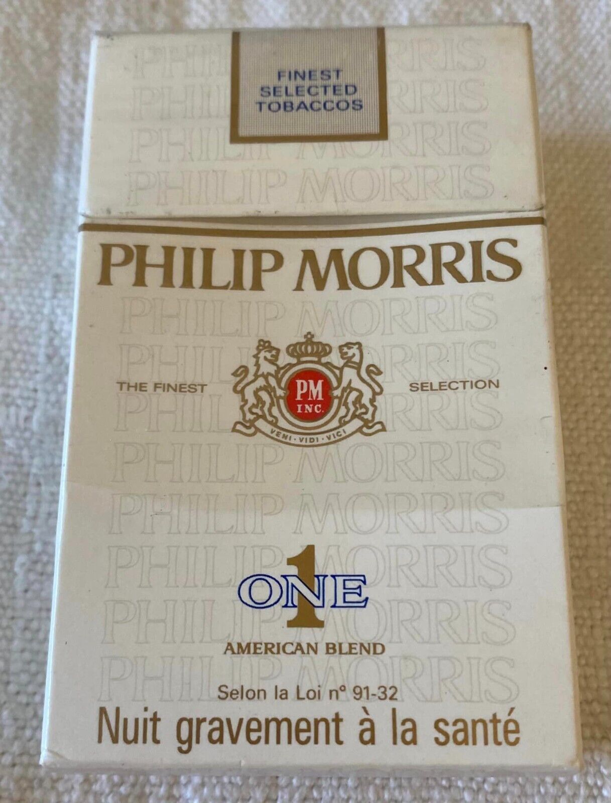 Vintage Philip Morris Cigarette Cigarettes Cigarette Paper Box Empty Cigarette