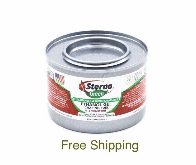 5 Pack STERNO 20108 Chafing Fuel Ethanol Gel Heat Cooking Canned Heat Outdoor 