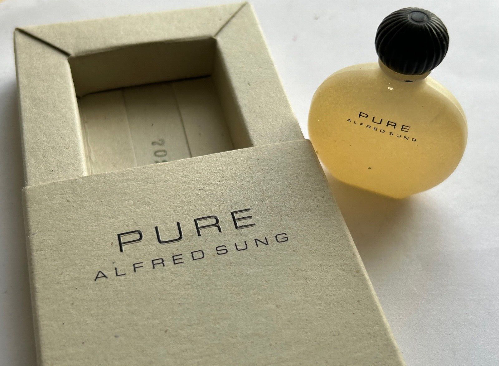 vtg Alfred Sung PARFUM bottle mini eau de toilette .2 perfume travel 0.2 oz 6 ml
