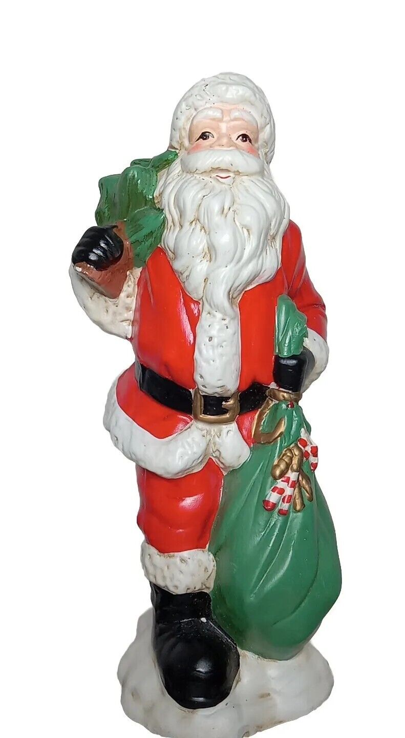 1993 Large MERCURIES Hand Painted Ceramic Christmas Santa Figurine - 14\