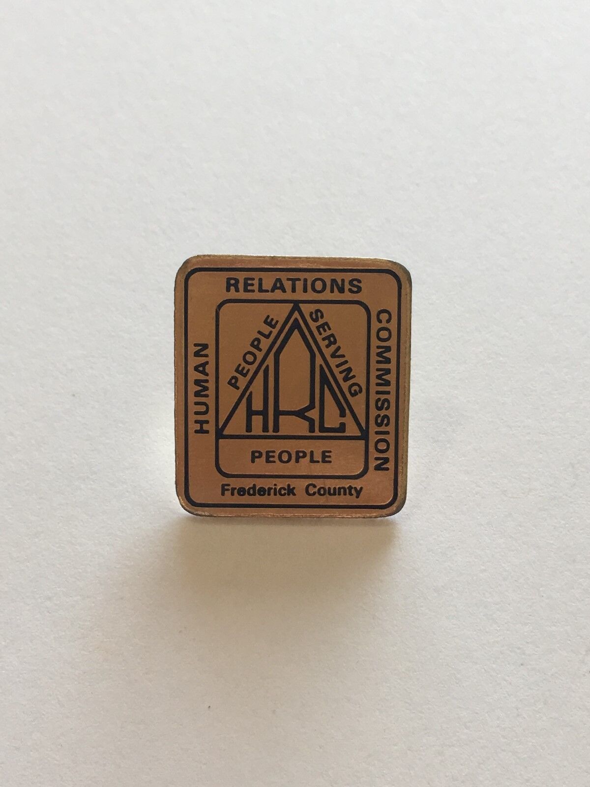 Vintage Frederick County Human Commission Lapel Pin People Serving People  ^