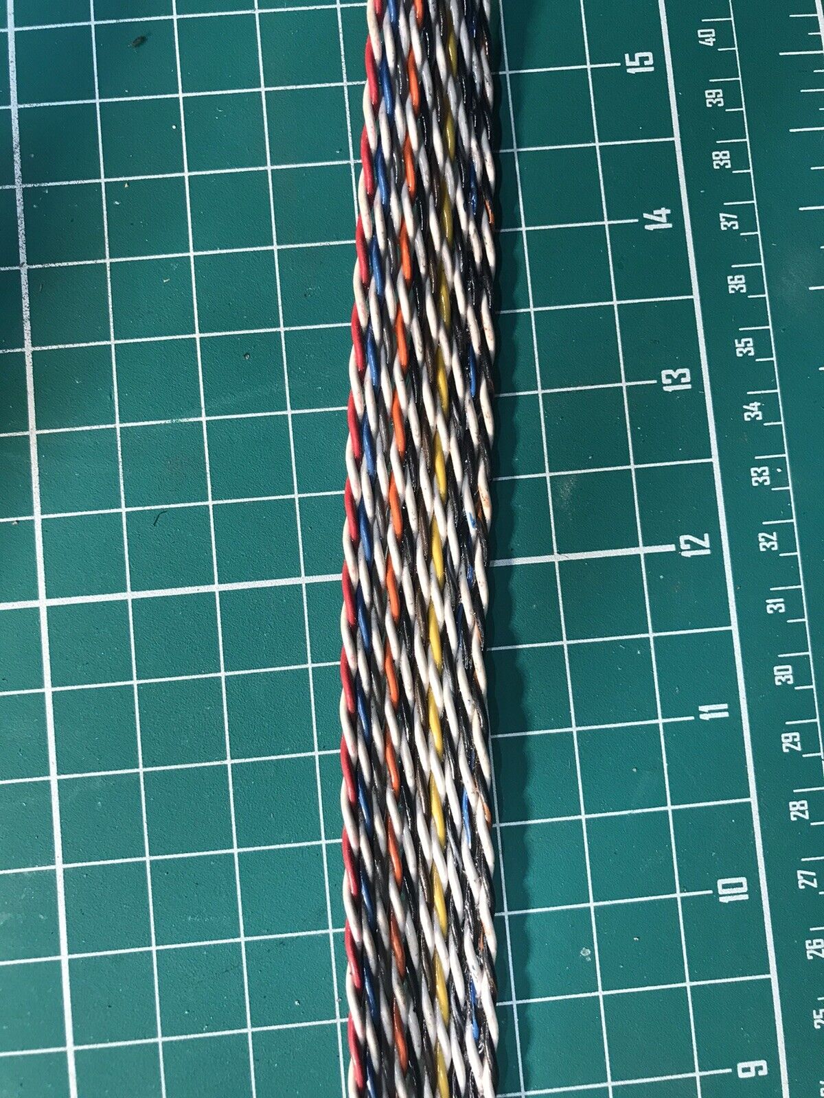 Flat Ribbon Cable 20 Conductor Multicolor Twisted Pair by the FT - for props
