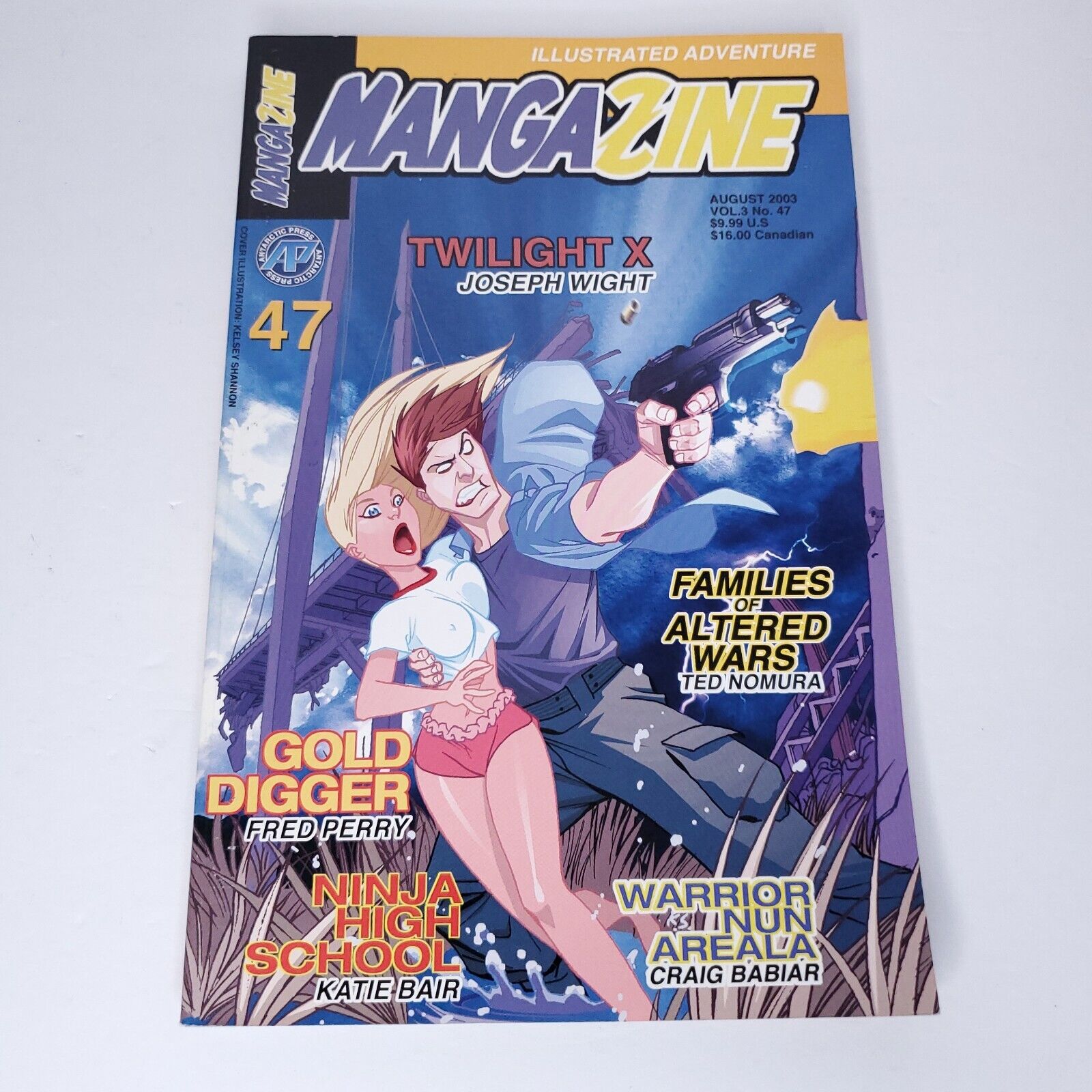 Mangazine August 2003 Vol 3 #47 Antarctic Illustrated Comic Anime Magazine