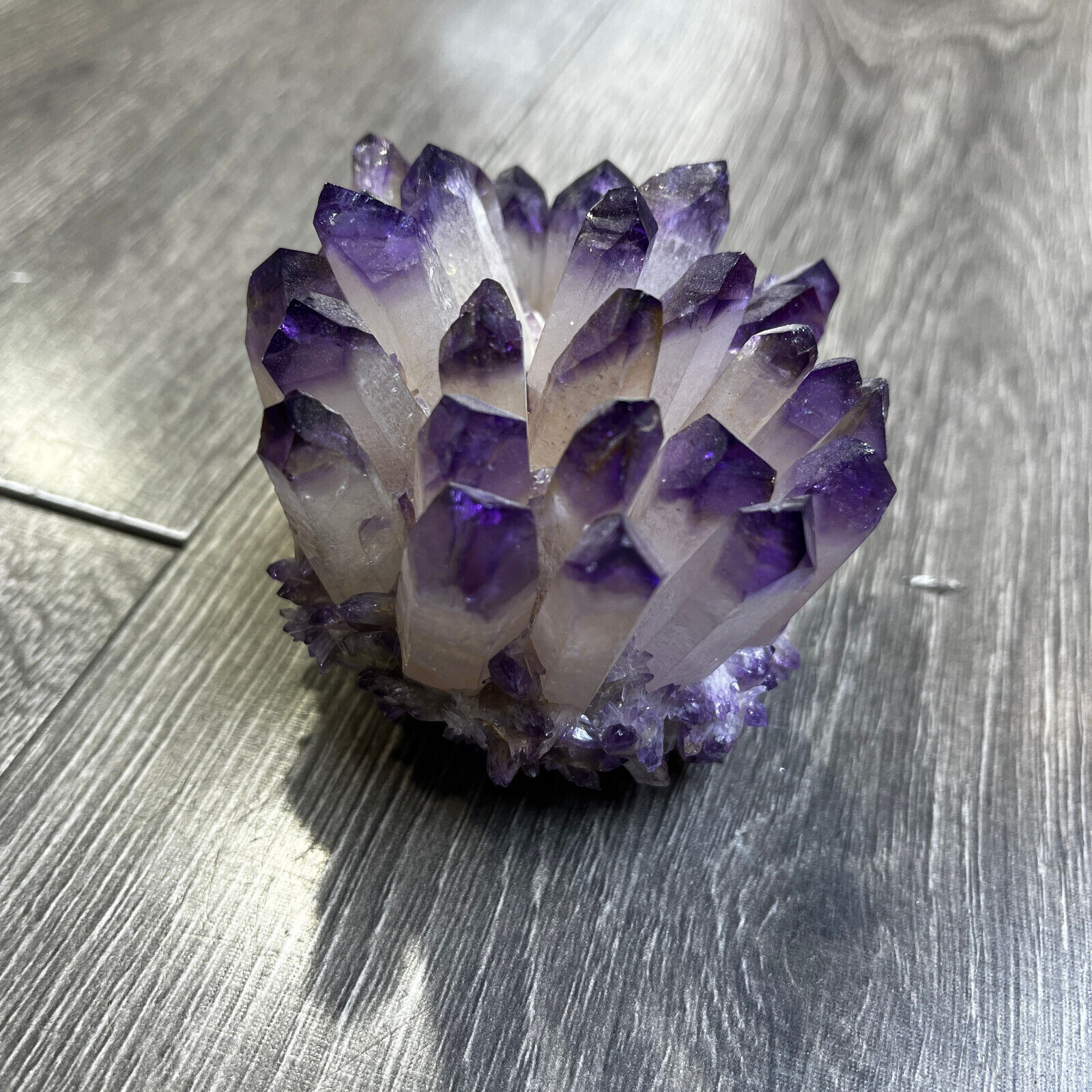 1PC New Find Purple Phantom Quartz Crystal Cluster Mineral Specimen Healing GIFT