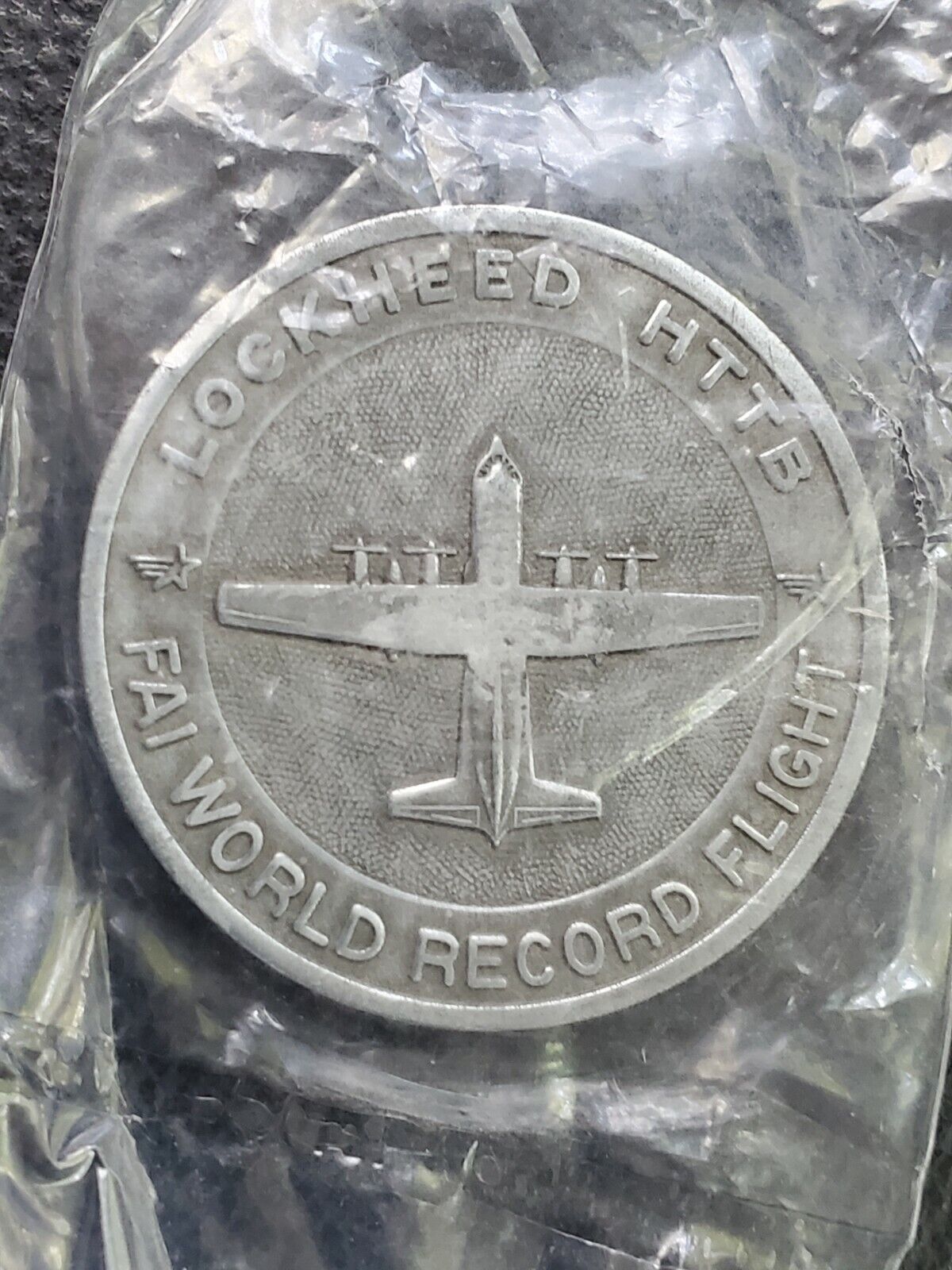 Aviation Aerospace Lockheed HTTB FAI World Record Flight Stol Time to Climb coin