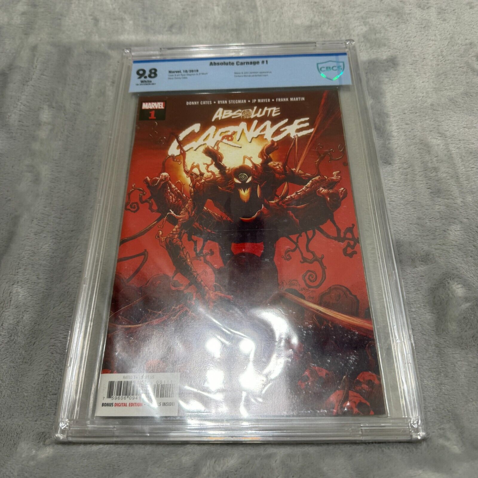 Absolute Carnage 1 Comic CBCS 9.8 Marvel 2019 Cover A Ryan Stegman Donny Cates