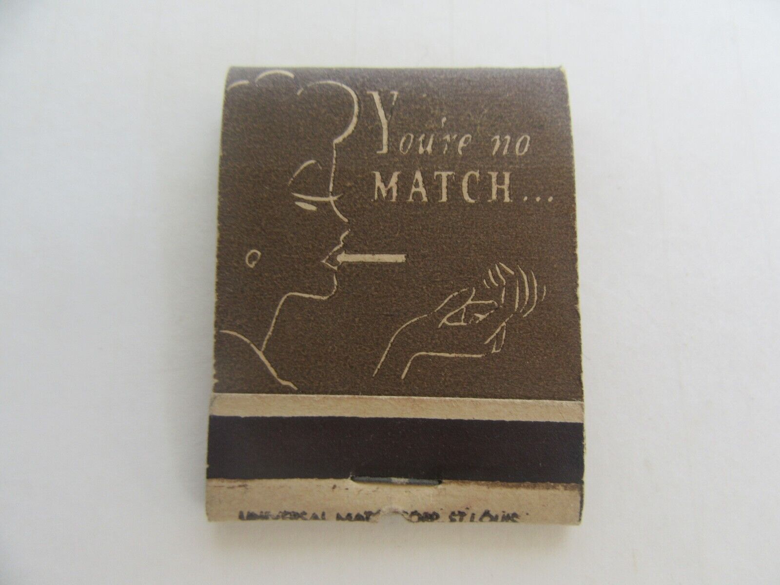 Vintage 1944 Original WWII WW2 Soldier VD Venereal Disease Matchbook w/ Matches