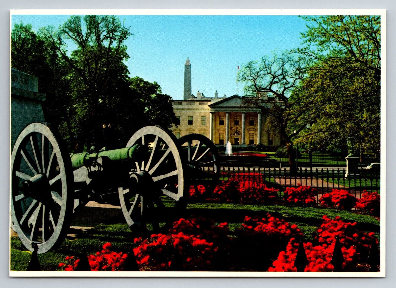 The White House, Flowers & Cannon, Washington, D.C. Unposted Postcard