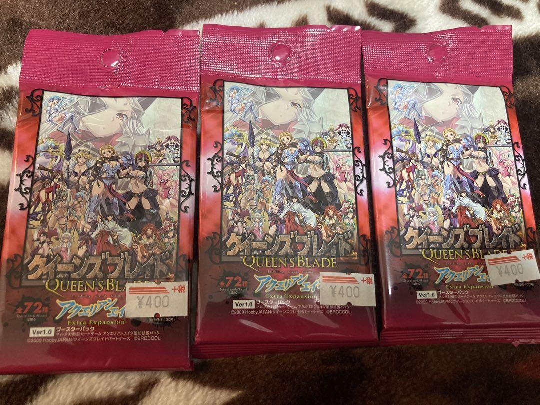 Queen's Blade Aquarian Age Card Unopened Pack 3 set