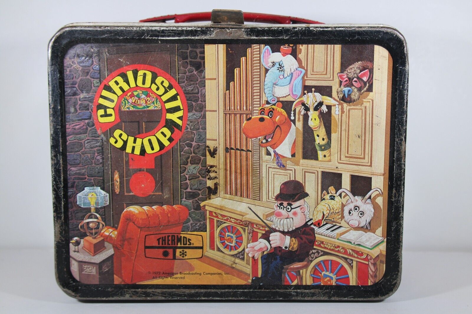Vintage Metal Lunchbox The Curiosity Shop King Seeley Thermos 1972