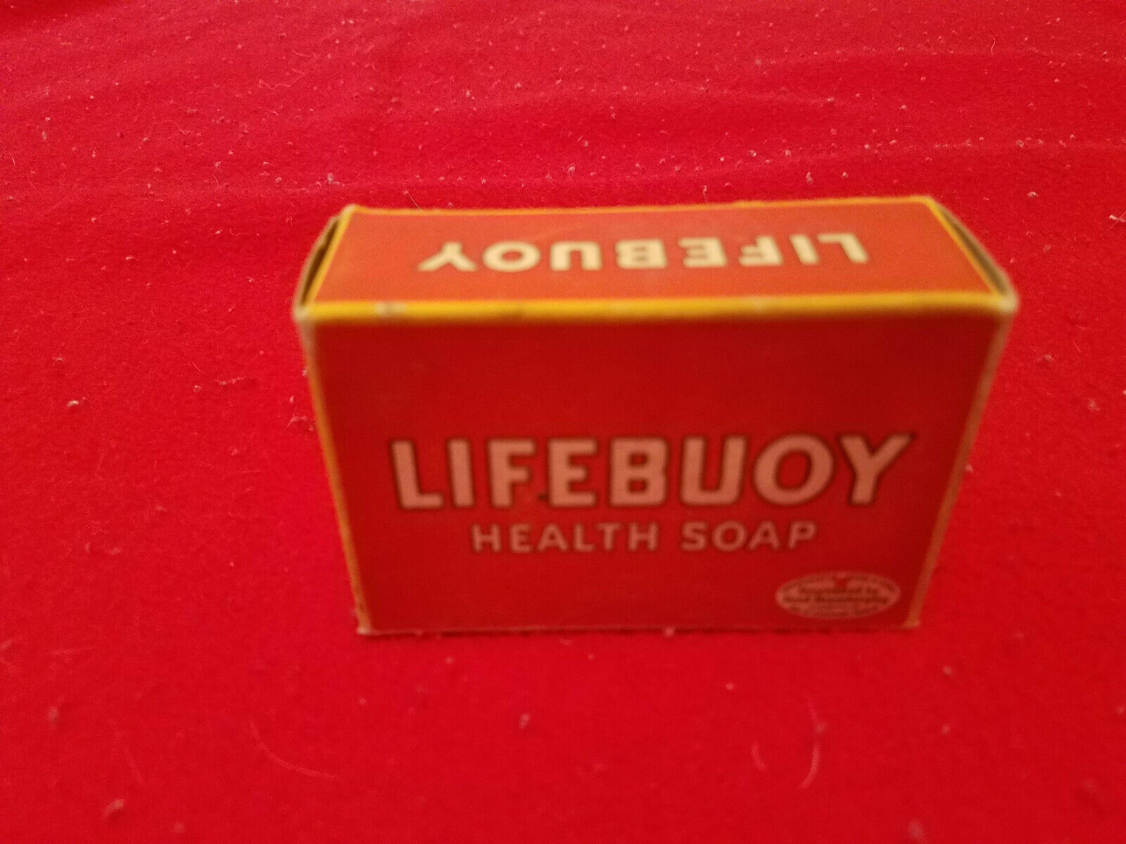 vintage lifebuoy health soap red box wrapped soap bar included nice graphics