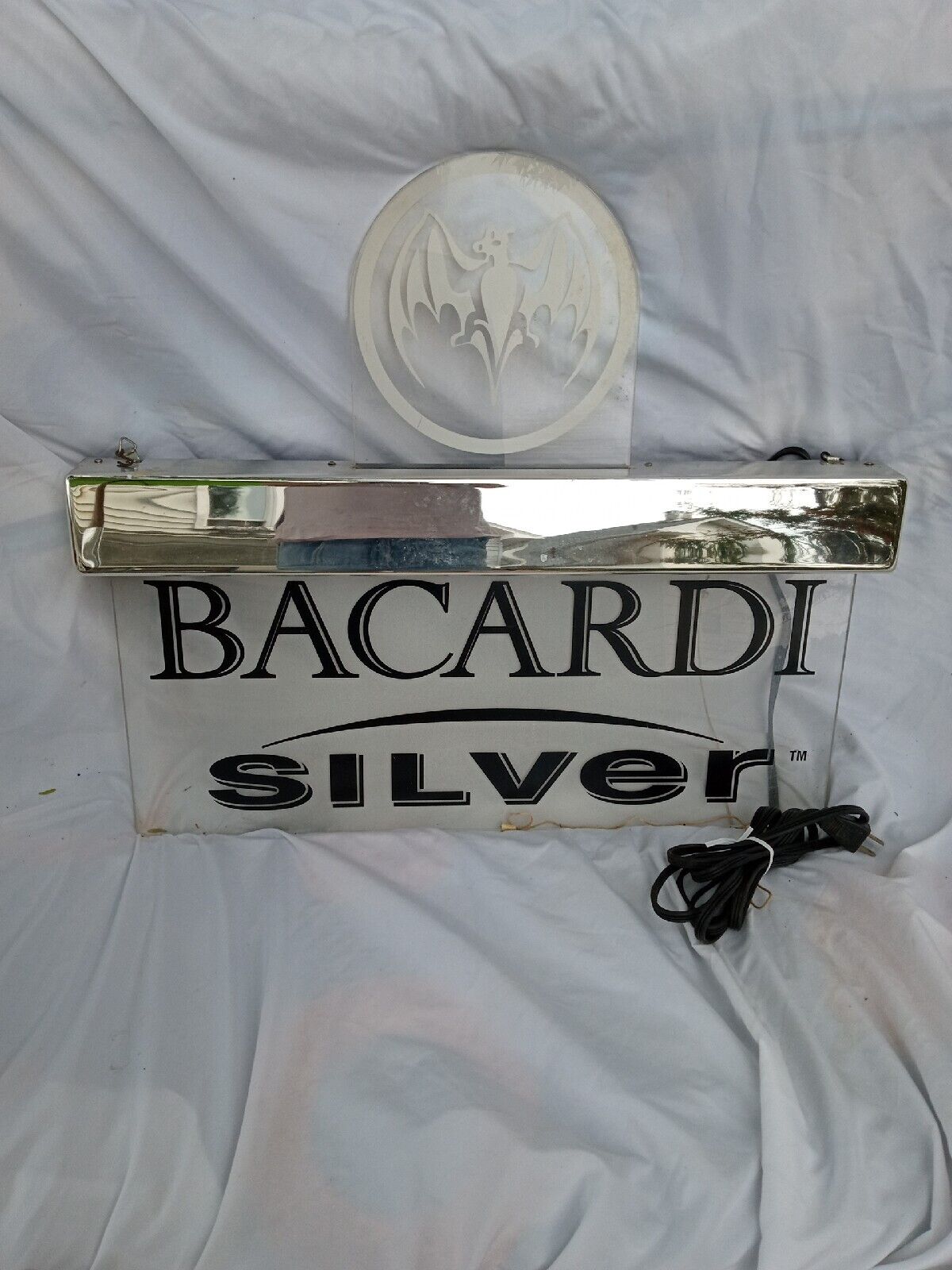 BACARDI SILVER LIGHTED SIGN 2002