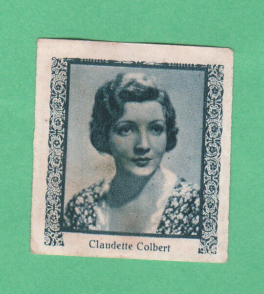 Claudette Colbert    1930\'s   Virgen De Los Reyes Film Card  Rare
