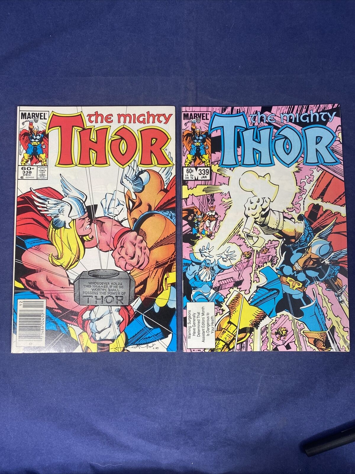 Thor 338 & 339 (1983) Marvel 2 Issue Lot